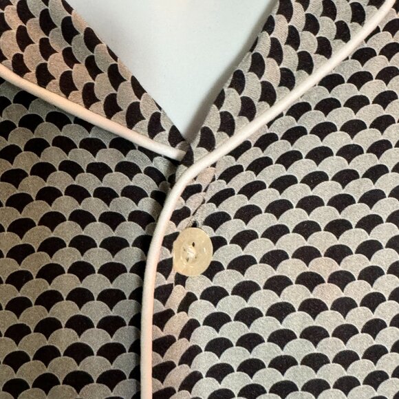 Men's Black and White Checkered Shirt - Picture 8 of 10